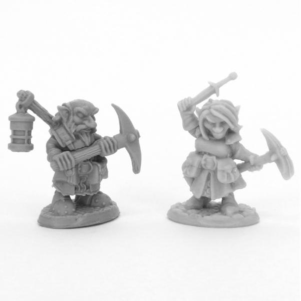 Reaper Bones Black: Deep Gnome Heroes (2)