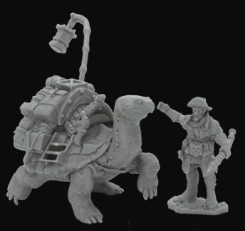 Reaper Bones Black: Dreadmere Tortoise & Drayman
