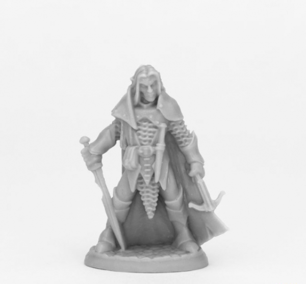 Reaper Bones Black: Dark Elf Male Warrior