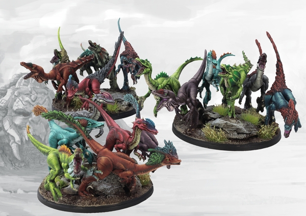 Reaper Bones Black: Raptor Hunting Pack (5)
