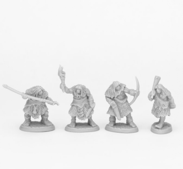 Reaper Bones Black: Black Bear Tribe Cavemen (4)