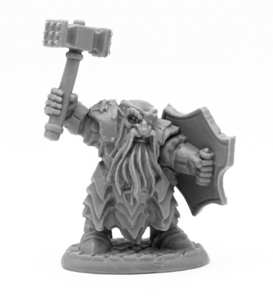 Reaper Bones Black: Dark Dwarf Striker