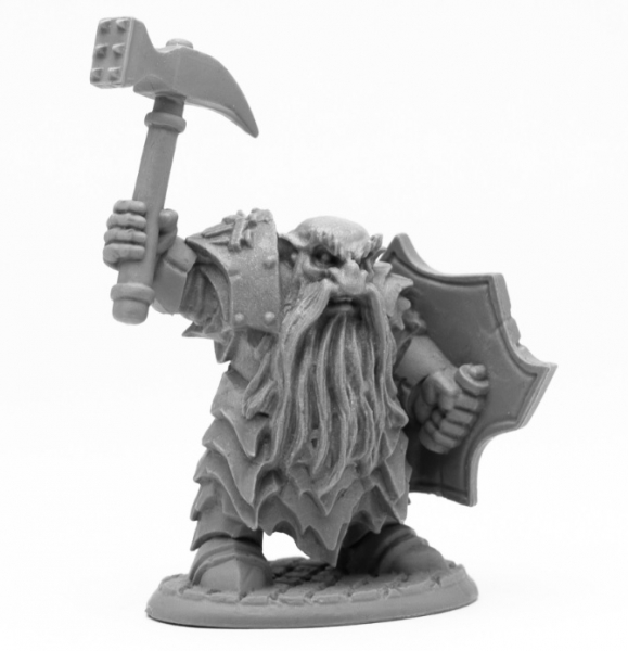 Reaper Bones Black: Enlarged Dark Dwarf Smiter