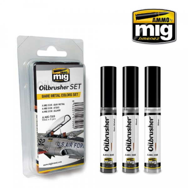 AMMO: Oilbrusher - Bare Metal Colors Set