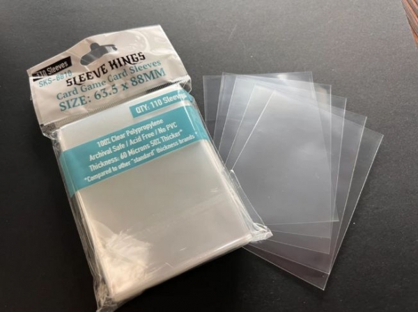 Sleeve Kings: Card Game Card Sleeves (63.5x88mm) - 110 Pack, 60 Microns