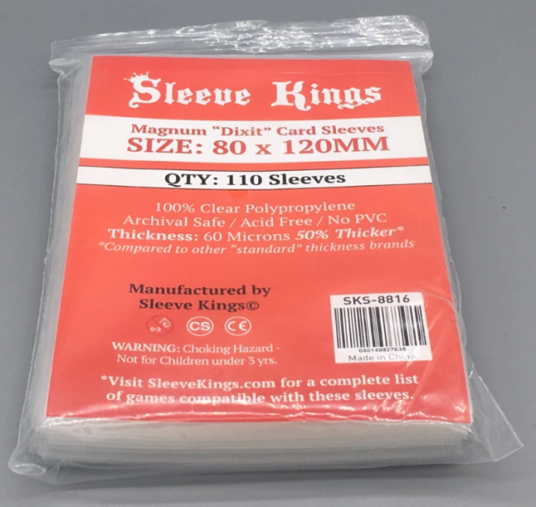 Sleeve Kings: Magnum ''Dixit'' Card Sleeves (80x120mm) - 110 Pack, 60 Microns