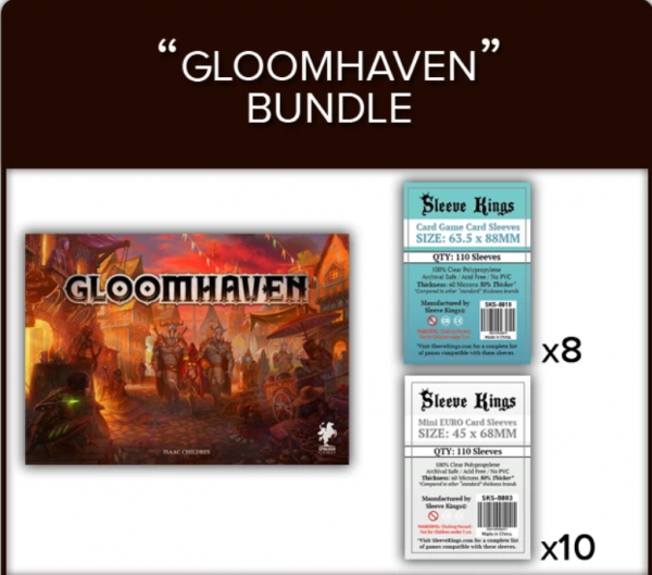 Sleeve Kings: Gloomhaven Sleeve Bundle (8803 x10 + 8810 x8)