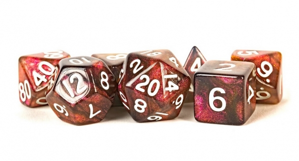 Acrylic Dice Set: 16mm Stardust - Supervolcano