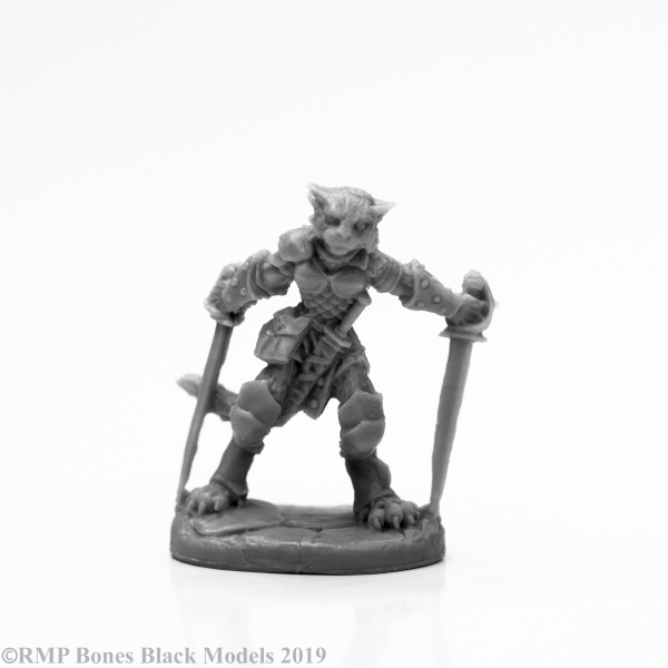 Reaper Bones Black: Catfolk Rogue