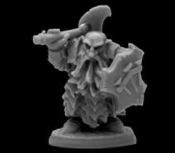 Reaper Bones Black: Dark Dwarf Cleaver