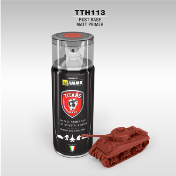 AMMO: Spray Primer - Rust Base Matt (400ml)