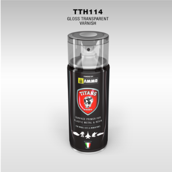 AMMO: Spray Primer - Gloss Transparent Varnish (400ml)