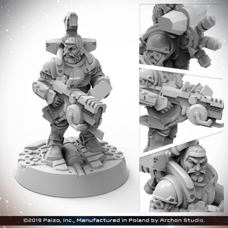 Starfinder: Dwarf Soldier