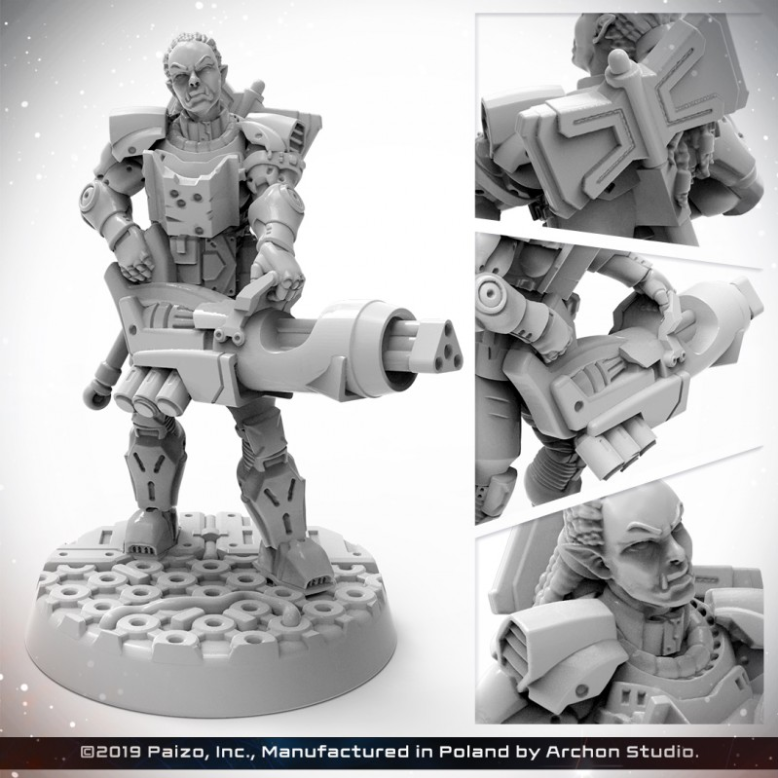 Starfinder: Half-Orc Soldier