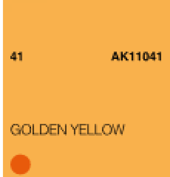 AK-Interactive: (3rd Gen) Acrylic - Golden Yellow (17ml)