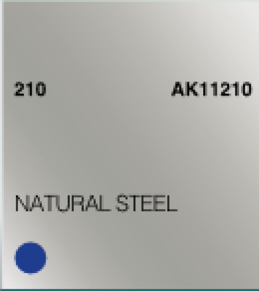 AK-Interactive: (3rd Gen) Acrylic - Natural Steel (17ml)
