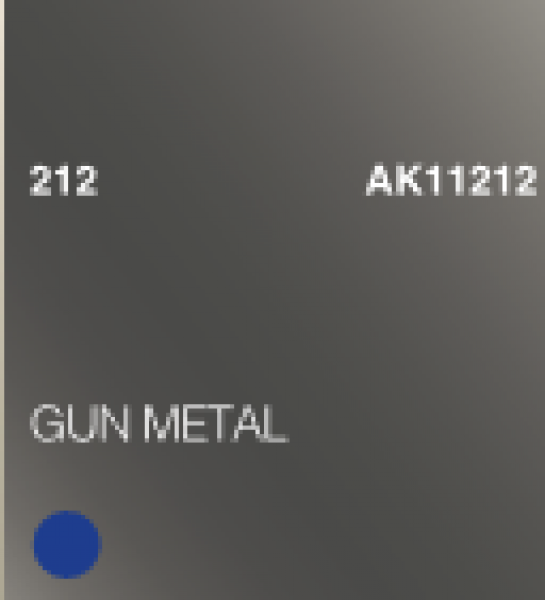 AK-Interactive: (3rd Gen) Acrylic - Gun Metal (17ml)