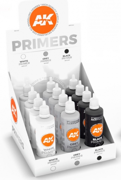 AK-Interactive: (3rd Gen) Primer Display (3 ref x 4 units) [Retail Only]