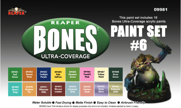 Reaper Master Series: Bones Ultra-Coverage Set #6