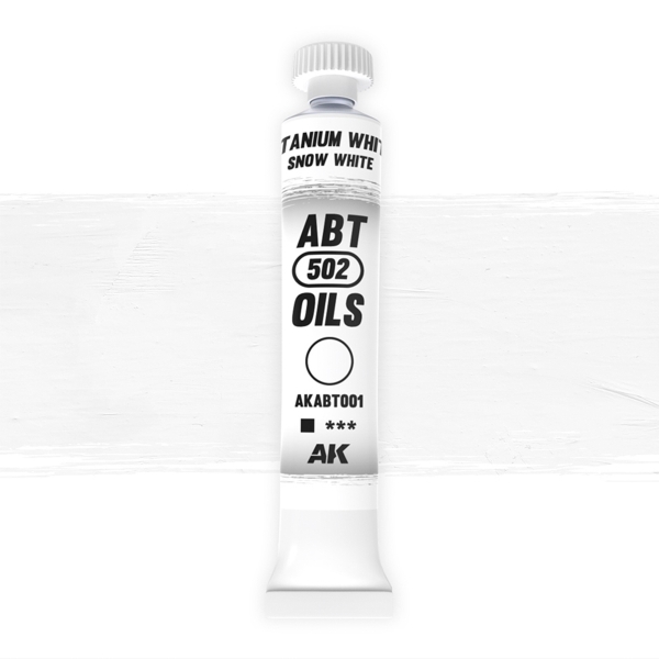 Abteilung 502: Modelling Oil Color -  Titanium White / Snow white
