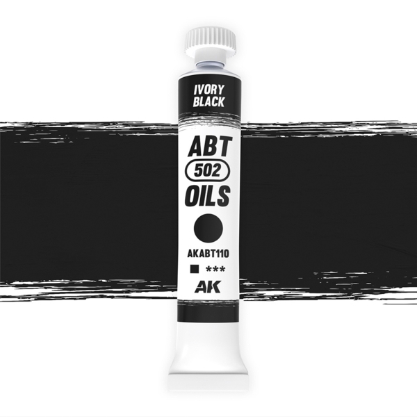 Abteilung 502: Modelling Oil Color -  Ivory black
