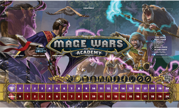 Mage Wars Academy: Wizard vs Beastmaster Playmat