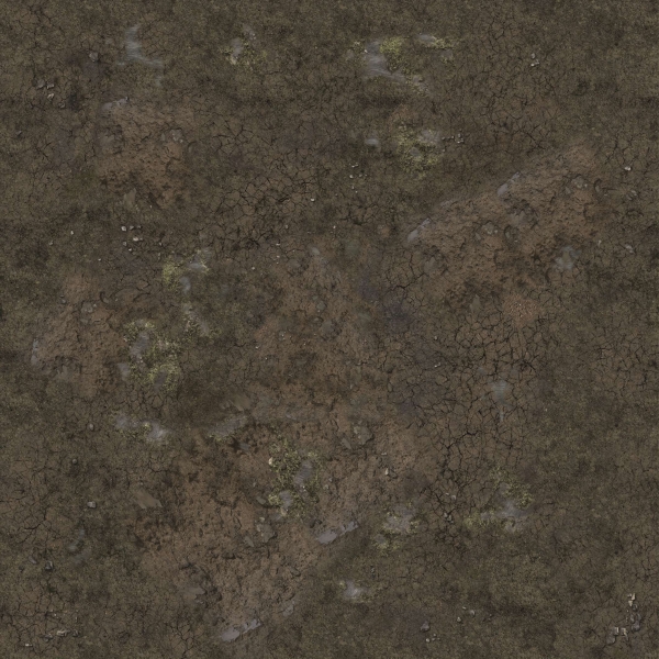 Battle Systems: Muddy Streets Gaming Mat 3'x3'