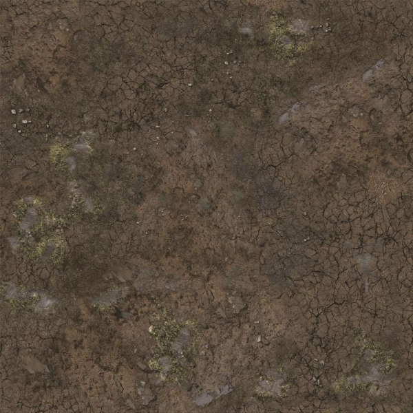 Battle Systems: Muddy Streets Gaming Mat 2'x2'