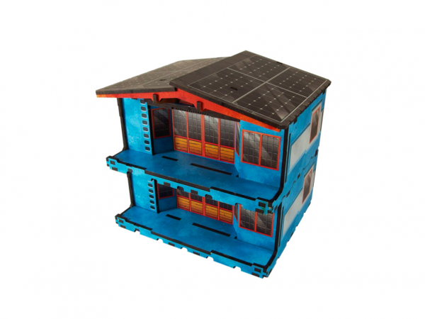 Infinity Prepainted Terrain: Kokkyo-3 Market (blue) (2)