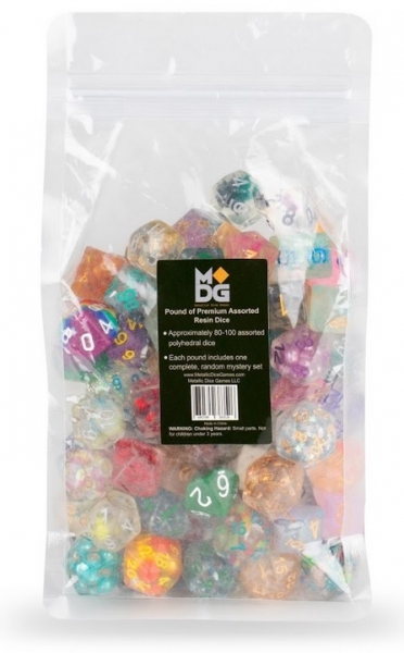 Bulk Dice: Pound of Assorted Premium Resin Dice