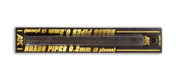 AK-Interactive: Brass Pipes (0.2mm, 2 units)