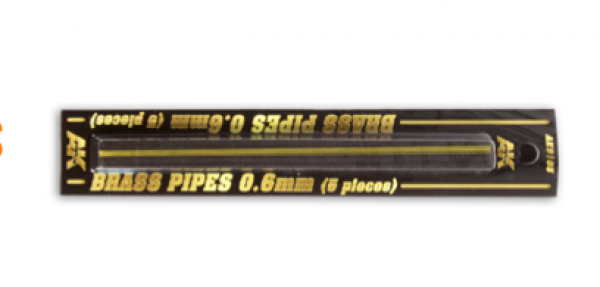 AK-Interactive: Brass Pipes (0.6mm, 5 units)
