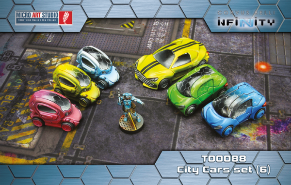 Infinity Sci-Fi Terrain: City Cars Set (6)