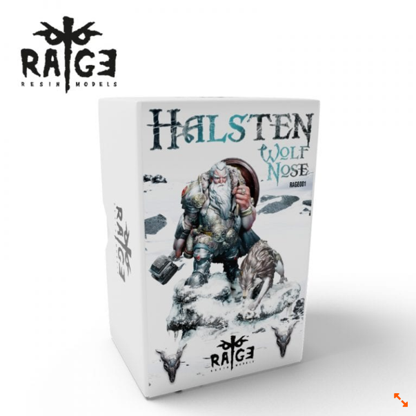 AK Interactive: Rage Resin Model - Halsten, Wolf Nose (90mm scale)