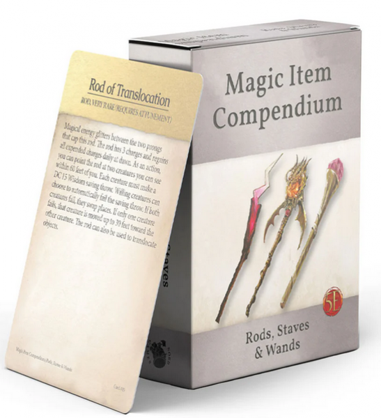 Magic Item Compendium Deck - Rods, Staves and Wands (5E)