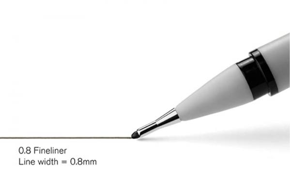 Winsor & Newton: Black Fineliner 0.8