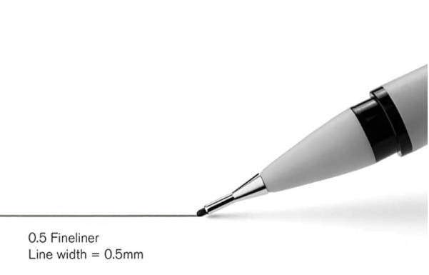 Winsor & Newton: Black Fineliner 0.5