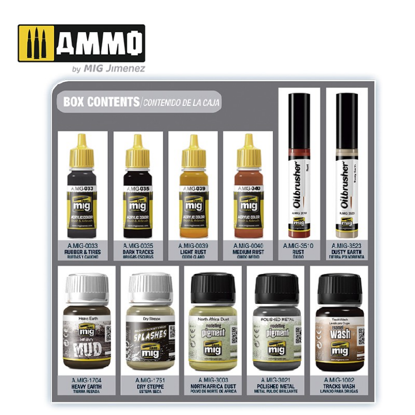 AMMO: (Weathering) Super Pack - Tracks & Wheels