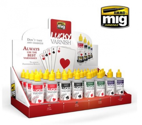 AMMO: Lucky Varnish Display (4 Kinds of Lucky Varnish x8 pcs each) [Retail Only]