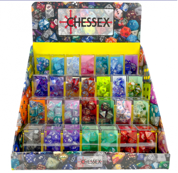 Chessex RPG Dice Sets: Box of 50 Signature Polyhedral Dice Sets Display [Retail Only]