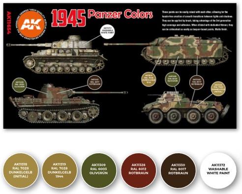 AK-Interactive: 3rd Gen Acrylics - 1945 German Late Colors Set