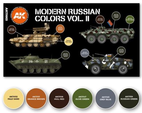 AK-Interactive: 3rd Gen Acrylics - Modern Russian Colors Vol.2 Set
