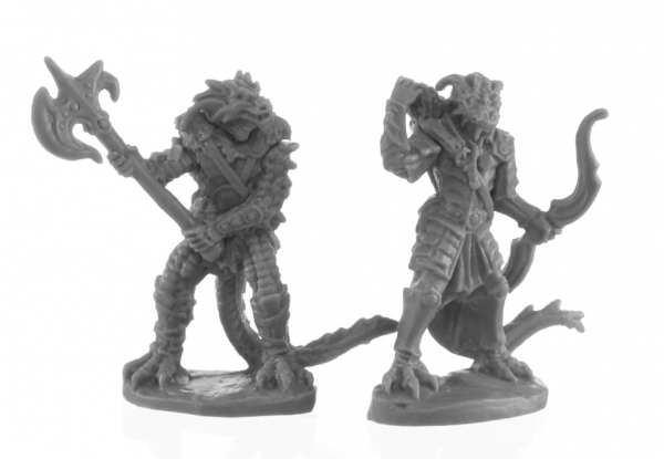 Reaper Bones Black: Dragonfolk Fighter and Ranger