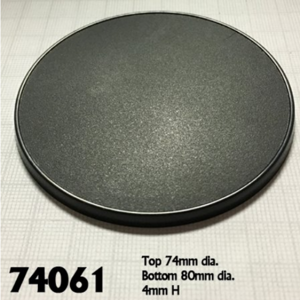 Bases: 80mm Round Gaming Base (4)