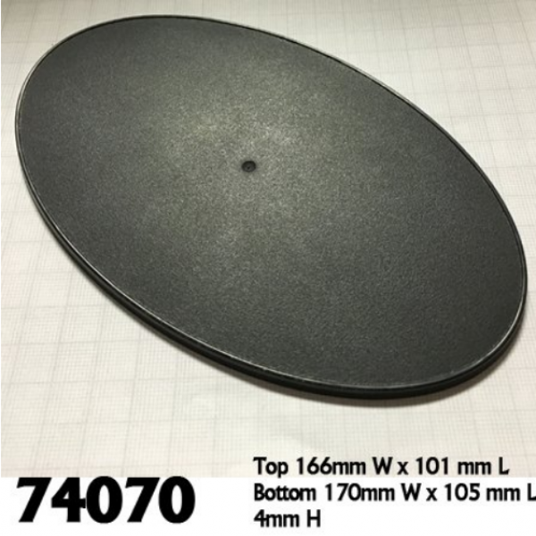Bases: 170mm x 105mm Oval Gaming Base (4)