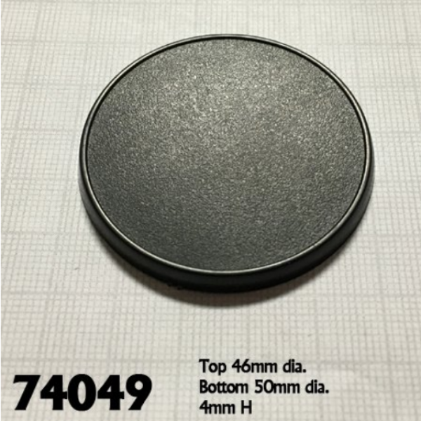 Bases: 50mm Round Gaming Base (10)
