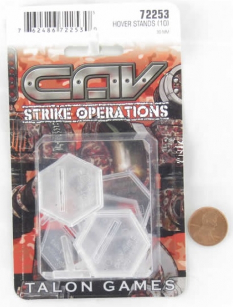 Accessories: 1 Inch Hex Transparent Flight Stand w/ Short Flight Peg (10 bases, 10 pegs)
