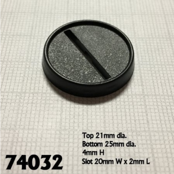 Accessories: 1'' Round Plastic Gaming Base (20)