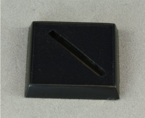 Accessories: 1 Inch Square Plastic Base, Universal Slot (20)