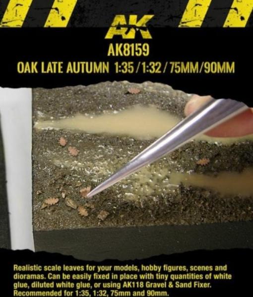 AK-Interactive: Vegetation (Leaves) - Oak Late Autumn Leaves 1:35